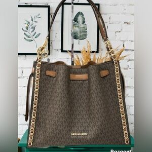 Michael Kors Brown Lg Mina